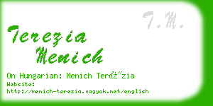 terezia menich business card